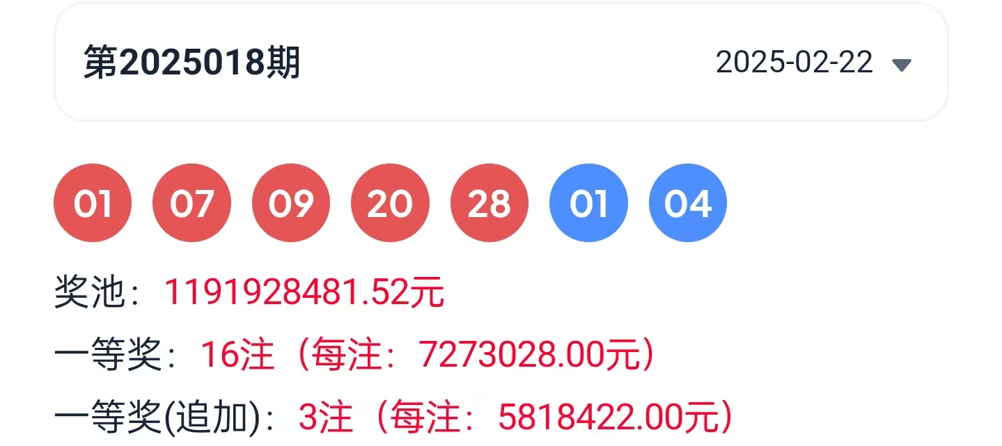 2024年大乐透2024119期开奖结果揭晓，梦想与幸运的碰撞